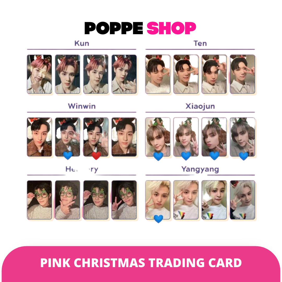 [ONHAND] PINK CHRISTMAS TRADING CARD
